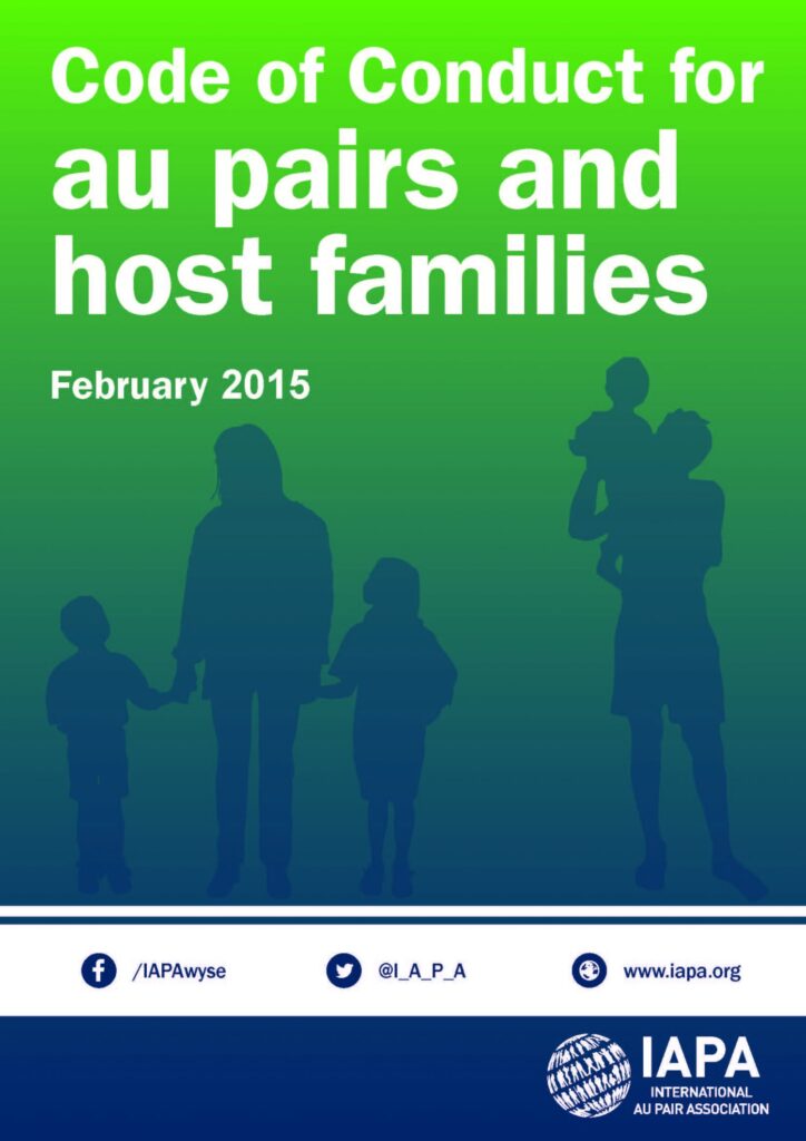 Seiten aus Code of Conduct au pairs and host families