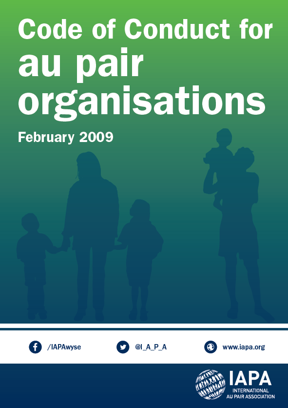 Code of Conduct au pair organisations - front