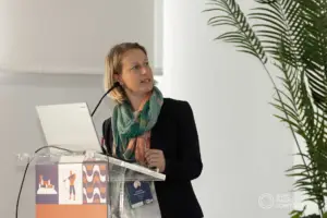 IAPA Treasurer Charlotte Cappa Domenge presenting the IAPA financial report 2024