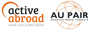 Logos von active abroad und AuPair Agentur Maria-Theresia