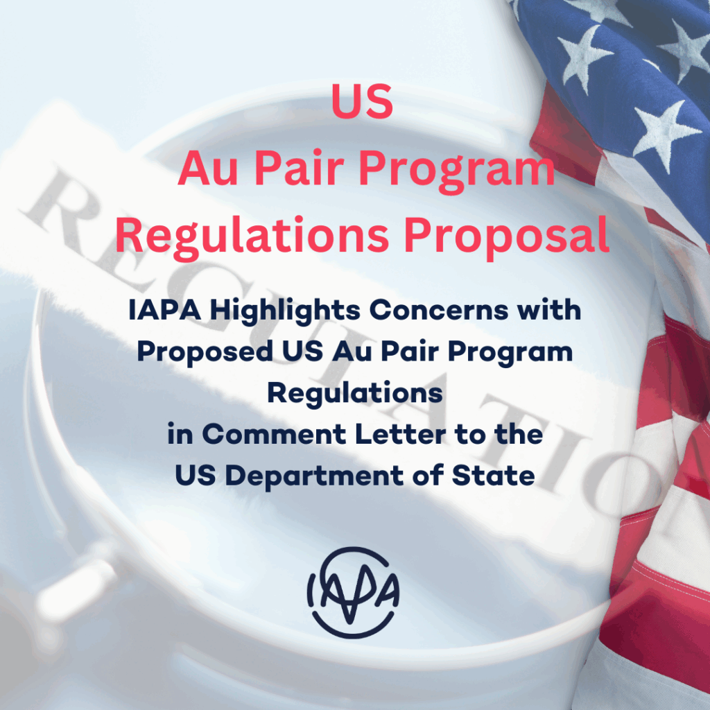 US Au Pair Regulations comment letter