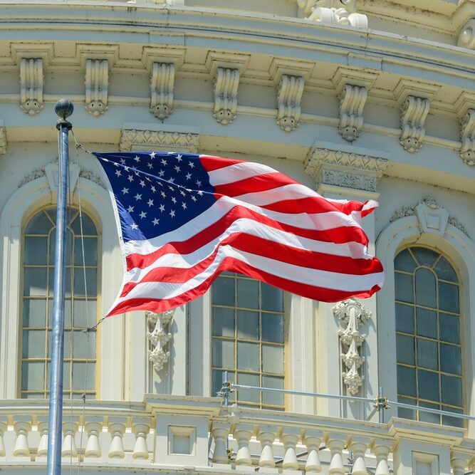 US Flagg Washington